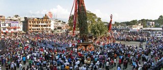 आज दिउँसो ३  बजे रातो मच्छिन्द्रनाथको रथ तानिने