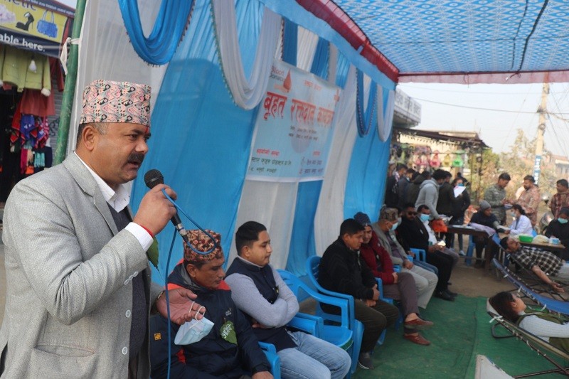रुपन्देहीको देवदहमा रक्तदान कार्यक्रम,५५ पिन्ट रगत संकलन