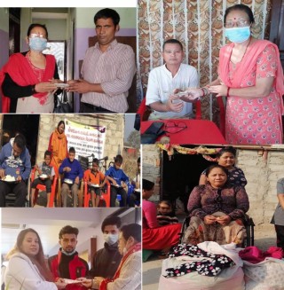 पश्चिम नेपाल विकास ट्रष्टद्धारा नगद सहयोग