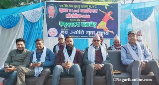 तिलोत्तमामा खुल्ला बि लेभल ब्याडमिन्टन,उद्घाटन खेलमा सन्तोष  र सुदिपको जोडी बिजयी