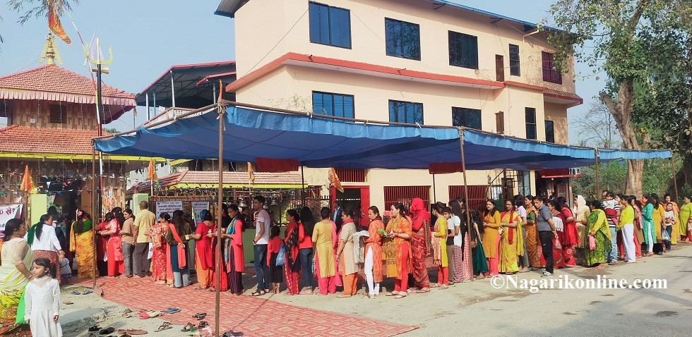 तिलाेत्तमाको सिद्धेश्वर महादेव मन्दिरमा पूजाअर्चना साथै अखण्ड भजनकृतन शुरु