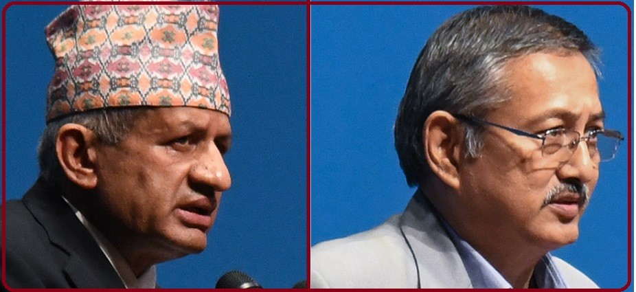 एमाले प्रवक्ता ज्ञवाली र कांग्रेस प्रमुख सचेतक बालकृष्ण खाँडबिच  संसदमै सवाल-जवाफ