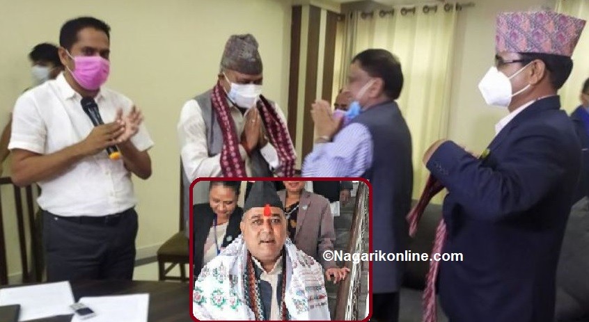लुम्बिनीमा एमाले छाेडेका सांसद पाण्डेय कांग्रेस प्रवेश,राष्ट्रिय सभामा उम्मेदवार बनाइने