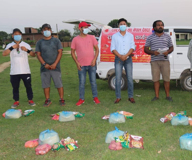 राष्ट्रिय युवा संघले देवदहका १ सय ७७ विपन्न घरपरिवारको चुलो बाल्यो