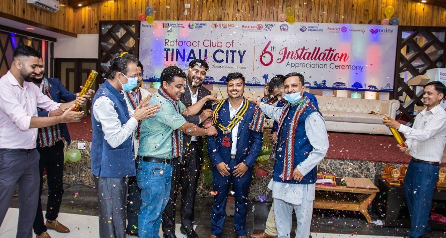 रोट्रयाक्ट क्लव अफ तिनाउ सिटी बुटवलको छैठौ पदहस्तान्तरण