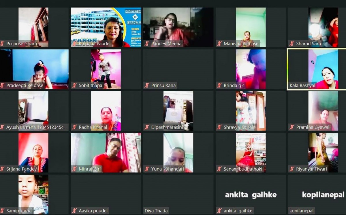 क्याननमा तीज नृत्य प्रतियोगिता ,तीन तहका विद्यार्थीहरुको सहभागिता