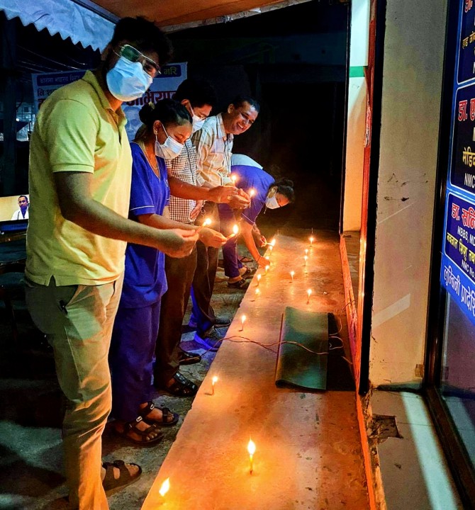 मुटु दिवसमा बुटवलमा दीप प्रज्वलन