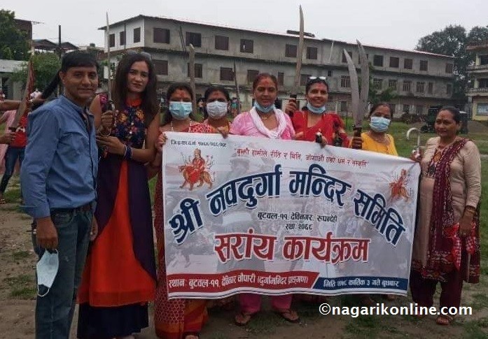 लुम्बिनीका पहाडी जिल्लामा लोकप्रिय सराँय नाँच बुटवलमा देखाइयो