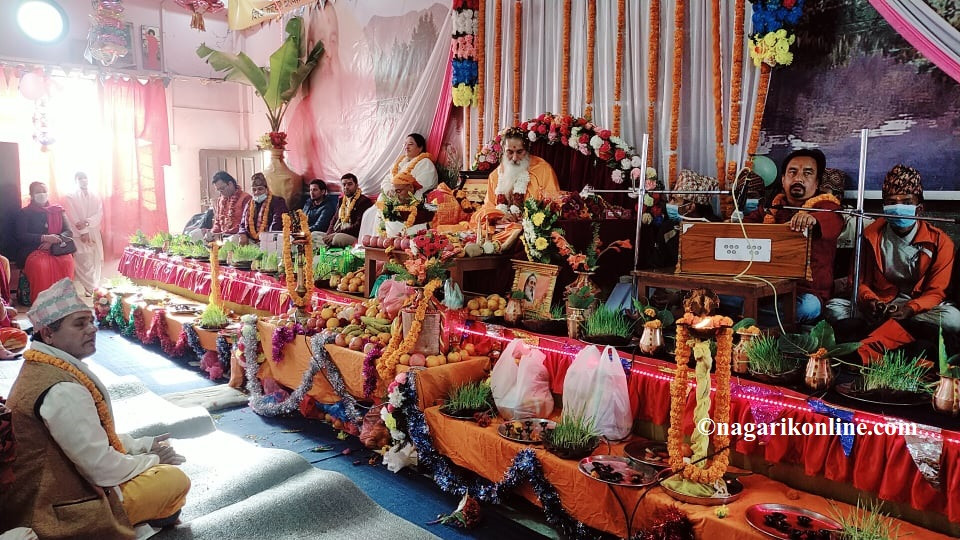 मुक्तिनाथमा धर्मसभा तथा जन्मोत्सव,पत्रकारिता पुरस्कार अनमोललाइ प्रदान
