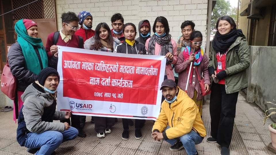 फोटो सहितको मतदाता नामावलीमा अपाङ्गता भएका २० जनाको नाम दर्ता