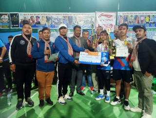 लाफा बि लेभल व्याडमिन्टनको उपाधि बिबेक र मनोजको जोडीलाई