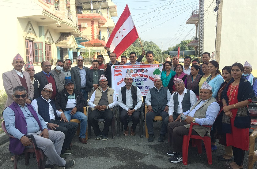 नेपाली कांग्रेस तिलोत्तमा ३ संगठन सुदृढिकरण अभियानमा