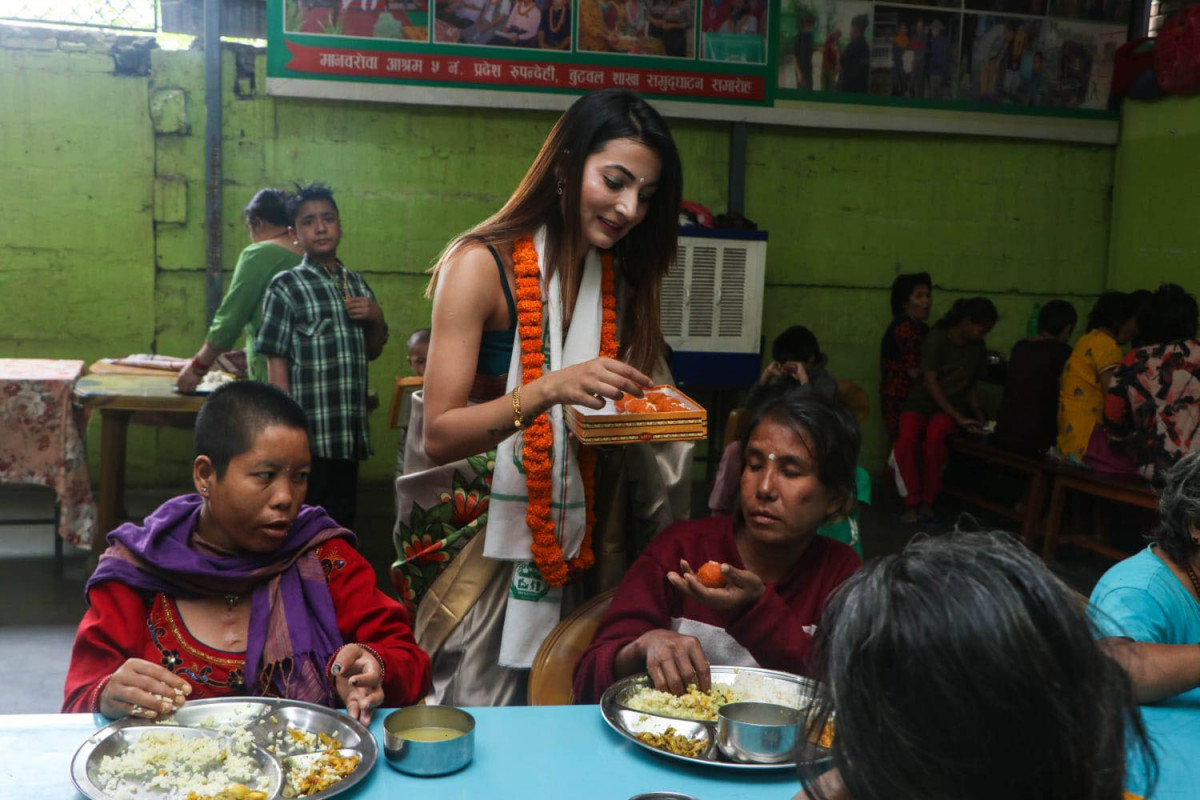 ‘मलिलो माटो’ बिक्रीको रकमबाट मानव सेवा आश्रममा भोजन