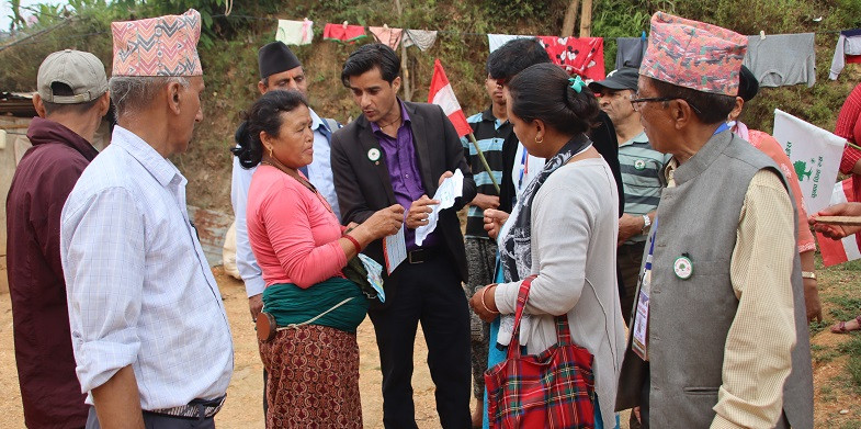 मतदाता शिक्षा घरघरमा पुर्याउँदै नेपाली कांग्रेस पाल्पा