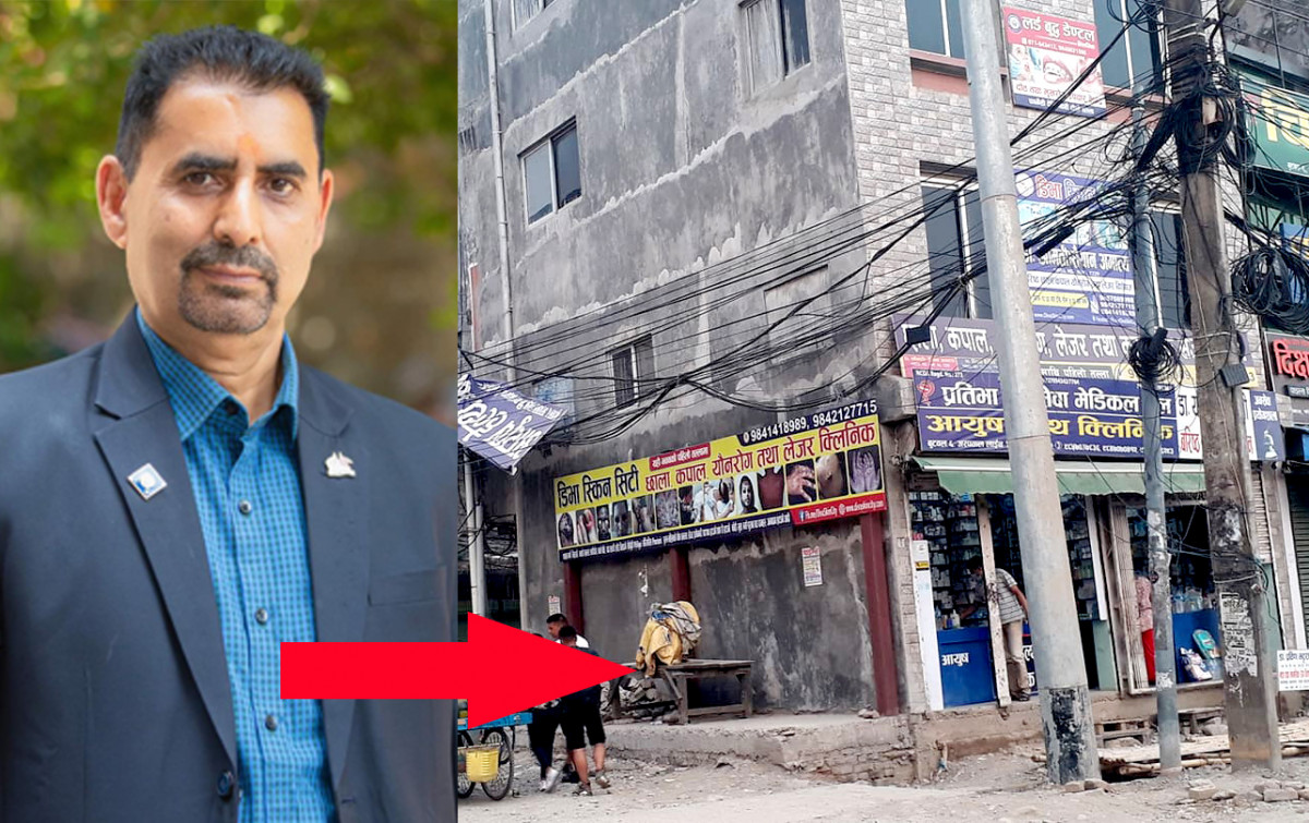 एमाले मेयरका उम्मेदवार बाबुरामले बुटवलको सडक हडपेर बनाए घर !