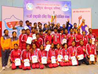 राष्ट्रपति रनिङ शिल्ड : लुम्बिनी प्रदेशलाइ ऐतिहासिक सफलता,१६ स्वर्णसहित प्रथम