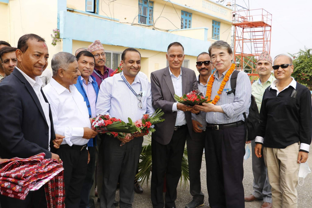 आम्दा ईन्टरनेशनलका अध्यक्ष डा सिगेरू बुटवलमा, मेयर पाण्डेयले गरे स्वागत