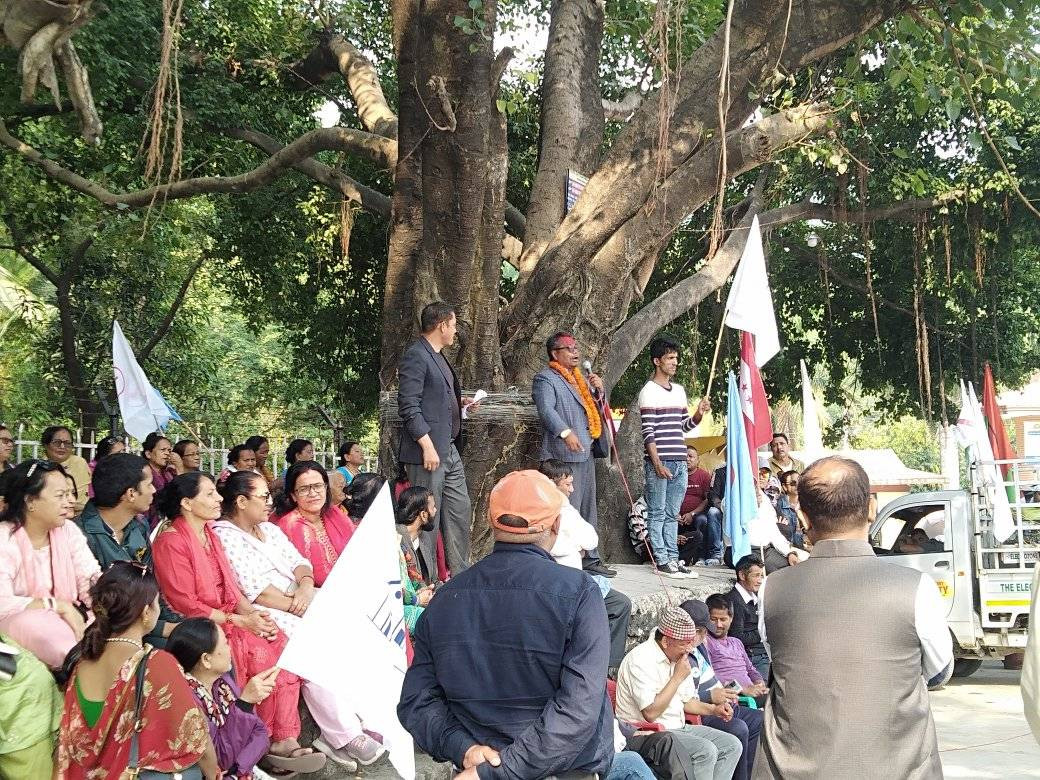 संकटमा परेको व्यवस्था रक्षाको लागि गठबन्धन :उम्मेद्वार केशवबहादुर थापा