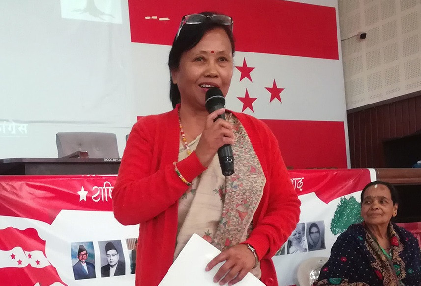 नेपाली कांग्रेसले  सभामुखमा ईश्वरी न्यौपानेलाई अघि सार्‍यो