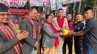 दाेस्रो लाफा प्रथम उपमेयर कप बि लेबल भलिबल प्रतियोगिता शुरु