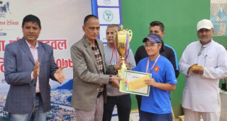 पाँचौ राष्ट्रिय खुला लन टेनिसको उपाधि प्रदिप र अभिलाषाले जिते