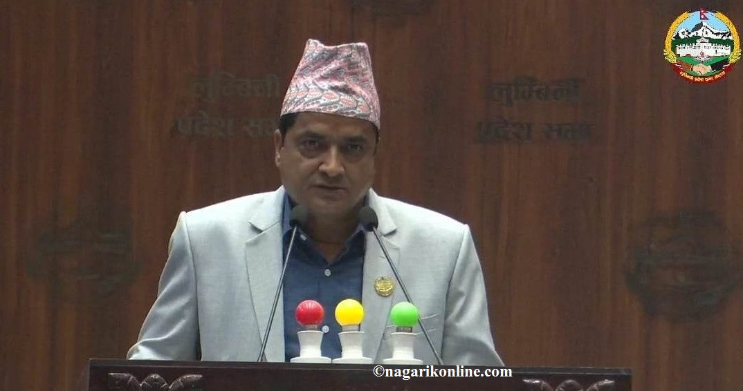 लुम्बिनी प्रदेश सभाका कांग्रेस प्रमुख सचेतक जन्मजयले दिए पदबाट राजीनामा