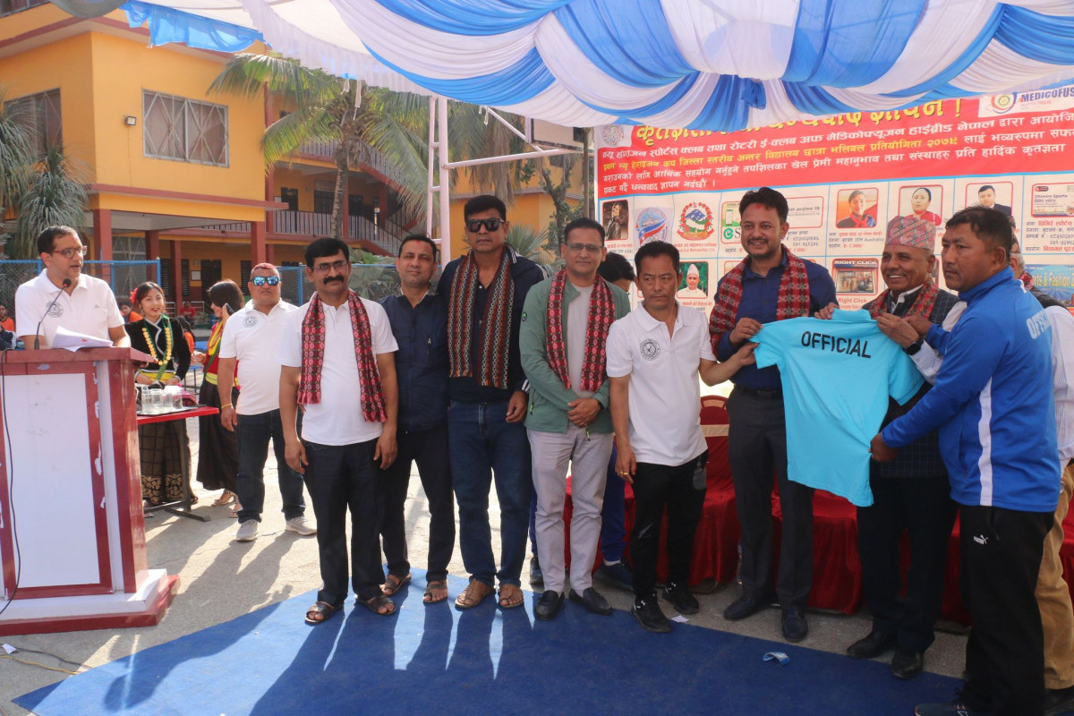 न्यु होराइजन कप जिल्ला स्तरीय अन्तरबिद्यालय छात्रा भलिवल प्रतियोगिता शुरु