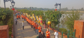 लुम्बिनी झकिझकाउ पारेर मनाइयो २५६७ औँ बुद्धजयन्ती (फोटोफिचर)