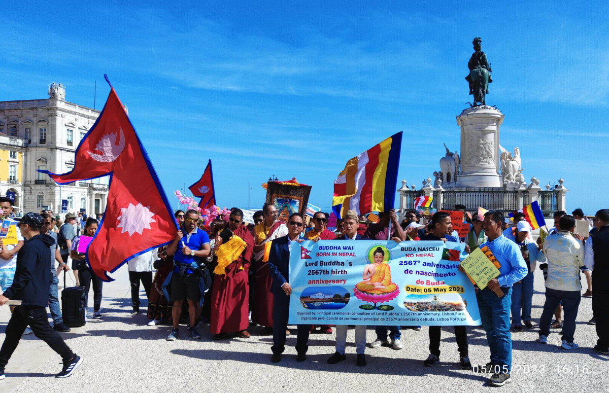 पोर्चुगलमा बुद्ध जयन्ती,राजधानी लिस्बनमा बृहत् शोभा यात्रा 