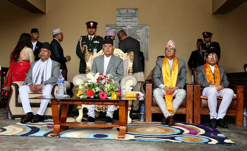 राष्ट्रपति रामचन्द्र पौडेलद्वारा वर्षा र सहकालका देवता रातो मच्छिन्द्रनाथको भोटो जात्रा अवलोकन
