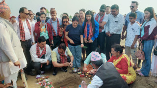 ४० करोड एकल लगानीमा तिलोत्तमामा ‘एक्स्ट्राटेक ओभल क्रिकेट मैदान’ बन्दै (फोटोफिचर)