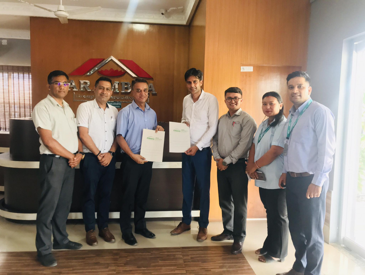 सिटिजन्सका ग्राहकलाइ आरम्भ रिसोर्टमा १२.५ प्रतिशत छुट दिने सम्झौता