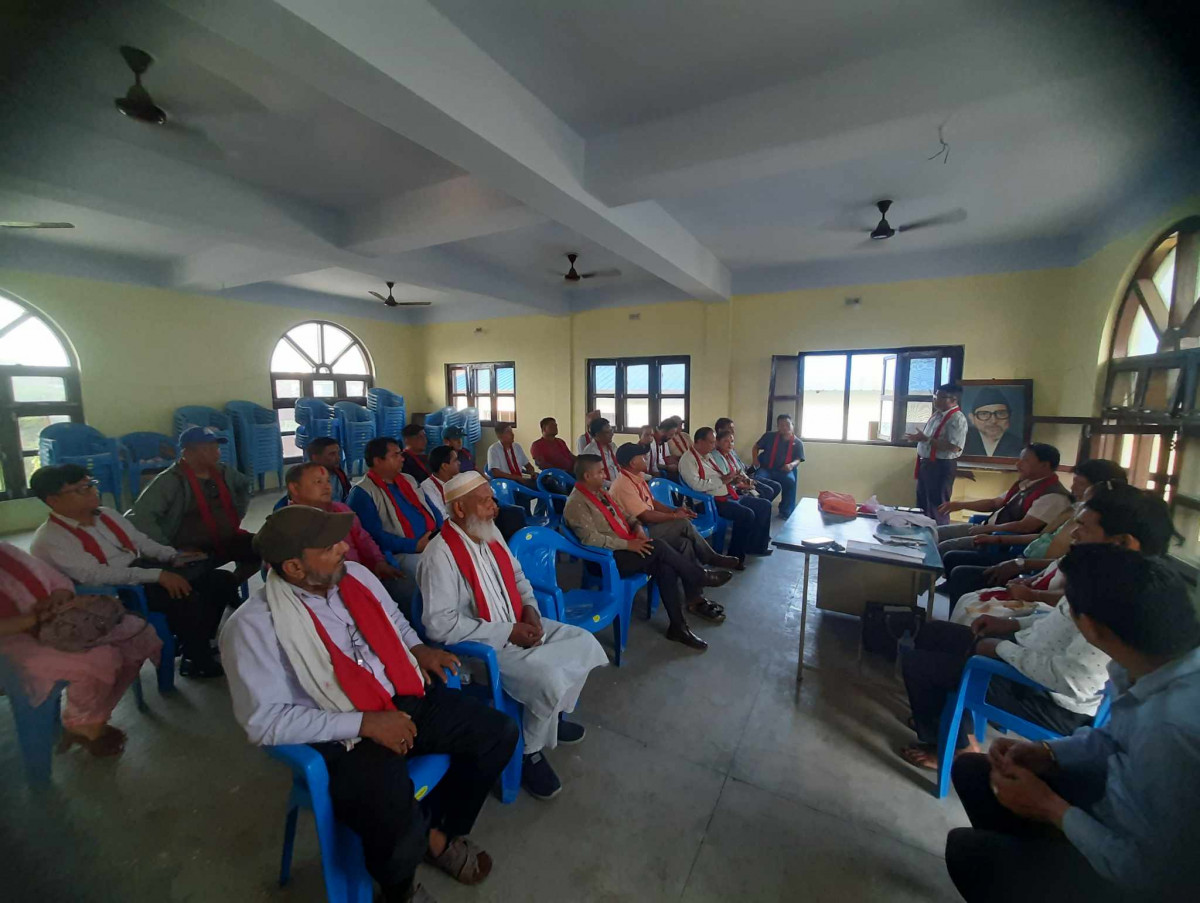 काँग्रेसको भातृ तथा शुभेच्छुक संस्थामा निर्वाचितलाई रूपन्देहीमा सम्मान