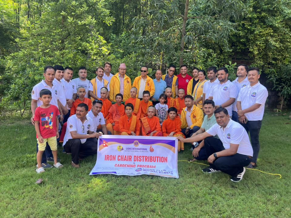 लायन्स क्लब अफ बुटवल संसारद्वारा निलकण्ठबाबा धाममा बृक्षारोपण तथा सहयोग
