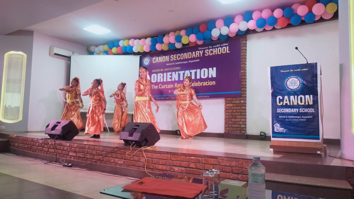 क्याननमा कक्षा ११ का नयाँ विद्यार्थीलाई सम्मान तथा अभिमुखीकरण