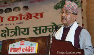 कांग्रेसका उम्मेदवारलाई मतदान गर्न पूर्णबहादुर खड्काको आग्रह
