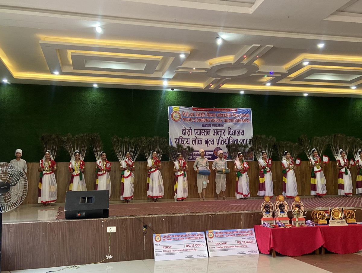 प्याब्सन राष्ट्रिय लोक नृत्य प्रतियोगिता : कुवँरवर्तीलाई उपाधि, दुर्गा शैक्षिक गृह उपविजेता