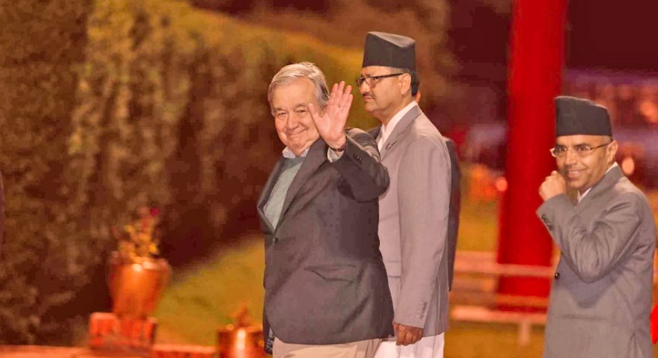 संयुक्त राष्ट्रसङ्घका महासचिव एन्टोनियो गुटरेस नेपालमा
