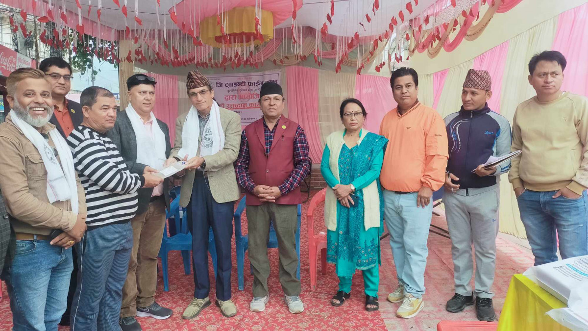 देवीनगरमा जी ट्वान्टीफाइब क्लवको  रक्तदान,७६ युनिट संकलन