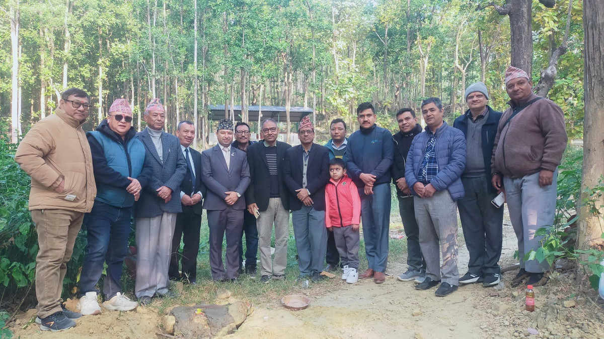 बुटवल फूलवारीमा जेसिज स्मारकसहितको पार्क शिलान्यास