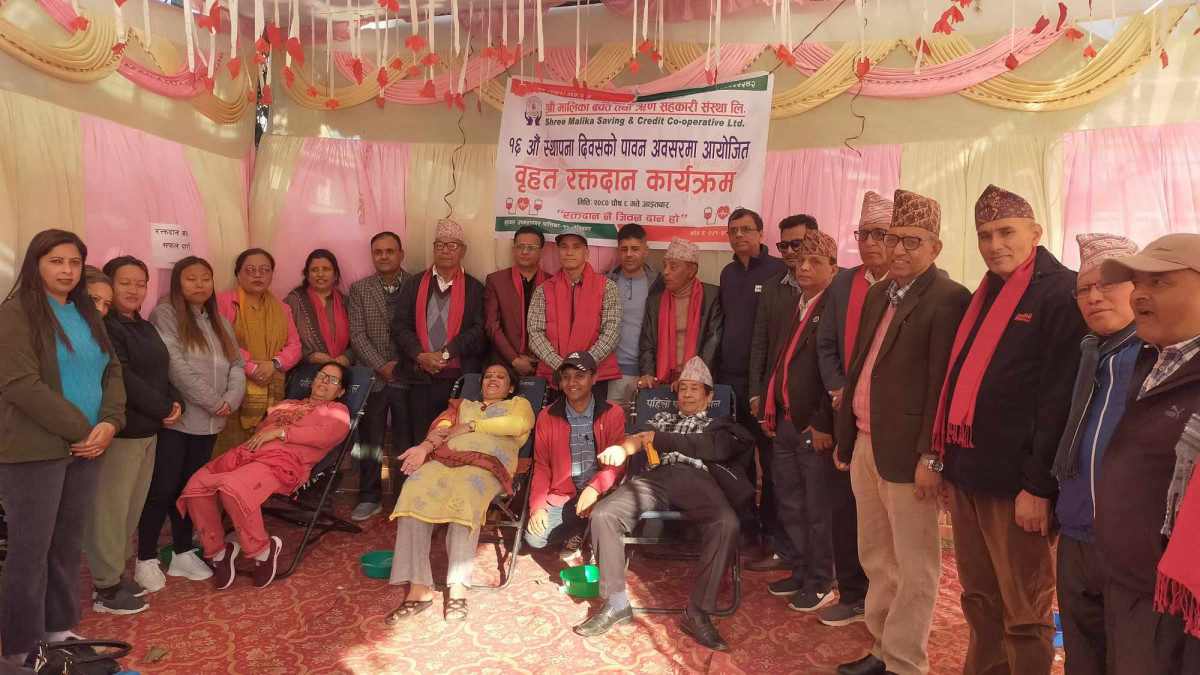 मालिका बचत तथा ऋण सहकारीको रक्तदान,७३ युनिट संकलन