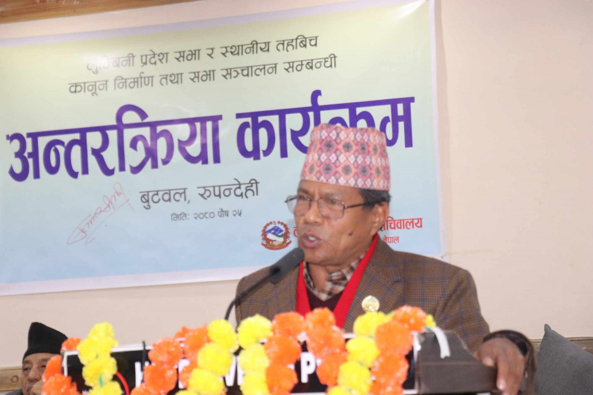 विकास निर्माणका लागि सरकार र कानुन निर्माणमा प्रदेश सभासँग समन्वय गर्न सभामुख घर्तीको आग्रह