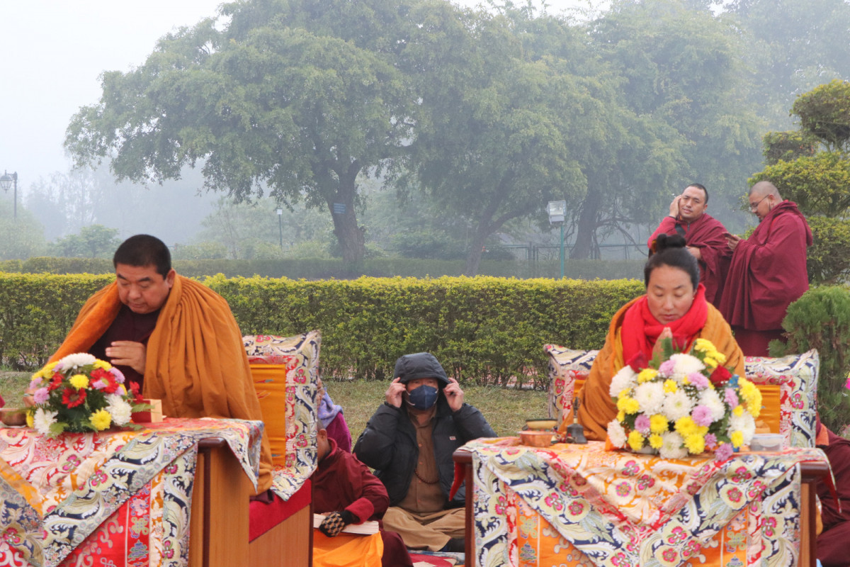 लुम्बिनीमा प्राणीधान मोन्लम पूजा सुरु