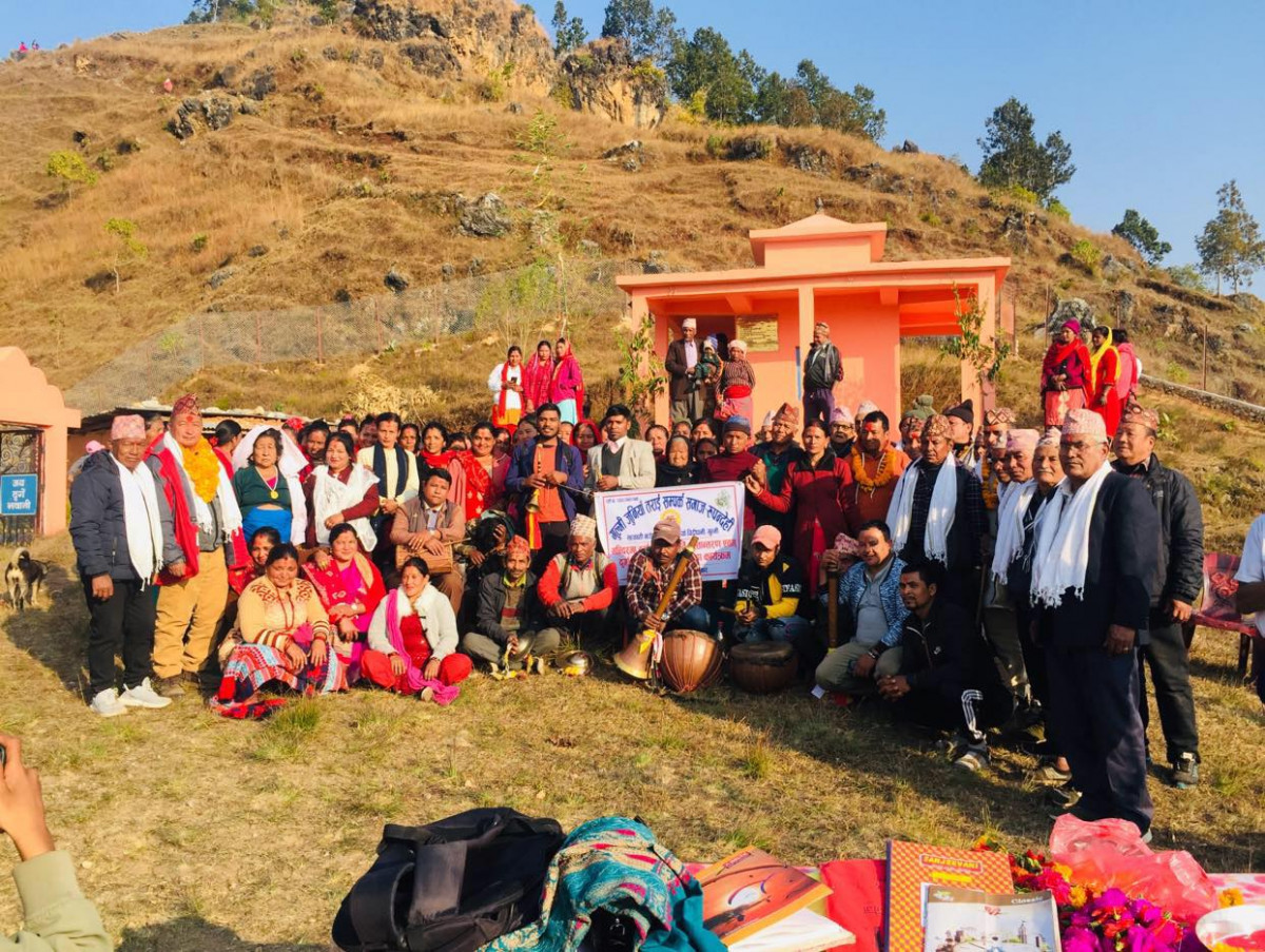 गुल्मी जुनियाँमा दुर्गा माताको मूर्ति हस्तान्तरण एवं प्राण प्रतिष्ठा
