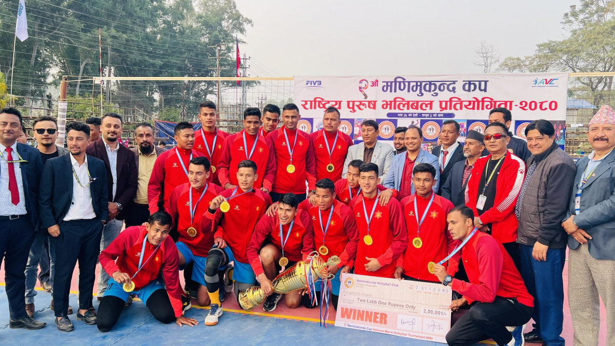 त्रिभुवन आर्मीले उचाल्यो नवौं मणिमुकुन्द कपको उपाधि