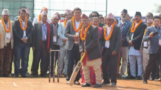 एक्स्ट्राटेक ओभल क्रिकेट मैदानको उद्घाटन,लिजेन्डस् कप टी-१० प्रतियोगिता सुरु