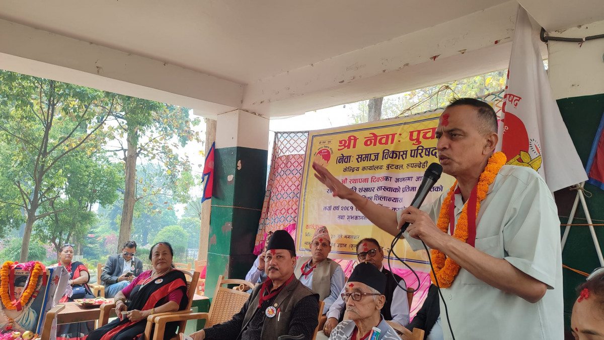 बुटवलमा राष्ट्रिय विभूति शंखधर साख्वाको प्रतिमा सहितको वाटीका शिलान्यास