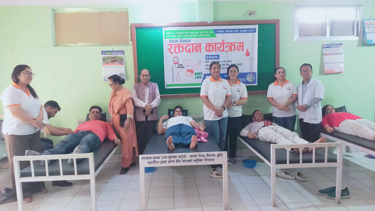 भिजन लुम्बिनी : नवौँ वार्षिकोत्सवमा रक्तदान तथा गौशालामा सहयोग प्रदान