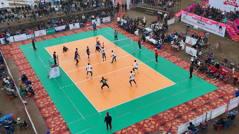 इन्डो–नेपाल रनिङ शिल्ड पुरुष भलिवलको फाइनलमा विभागीय टिम पुलिस र आर्मी भिड्दै