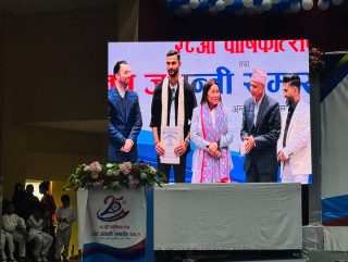 क्यानन माबिको ब्राण्ड एम्बेष्डरमा क्रिकेटर देव खनाल अनुबन्धित